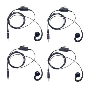 Imagem de WODASEN 4 peças CLP1010e CLP1080e fones de ouvido com microfone PTT C-Swivel Radio Headset em forma de G para Motorola CLP 1010e 1080e CLP1040e CLP1083e CLP446e CLPe446 CLPe Plus UHF rádios portáteis