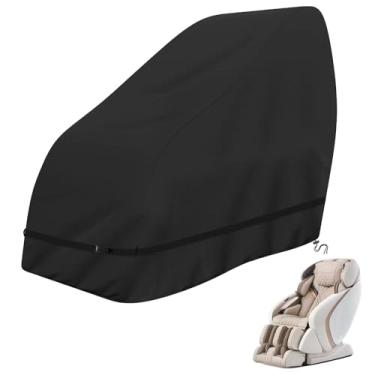 Imagem de COSHNIBI Capa Para Cadeira De Massagem, Resistente À Água E Poeira, Com Proteção Contra Gravidade Zero, A Maioria Das Marcas Shiatsu Corpo Inteiro, 63 X 39,5 55,5 Polegadas, Preta