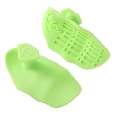 Imagem de Dynwave Luvas de ginástica para treino, punhos de silicone leves, proteção para as mãos, punhos de academia sem dedos para exercícios, homens, mulheres, Verde, Bolsa Pp