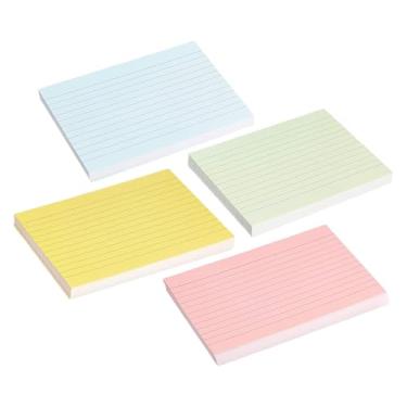 Imagem de Cartões de índice, cartões flash para estudar - 4x NOTECARDS ALTADOS - Documento de cartolina para o ensino de preparação para o exame de artesanato de artesanato Planejamento de Planejamento de Plane
