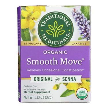 Imagem de Chá, medicamentos tradicionais, laxante Smooth Move, 16 sacos - Tradit