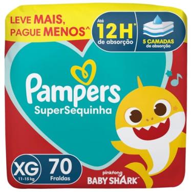 Imagem de Fralda Pampers Supersequinha Tamanho XG 70 Unidades
