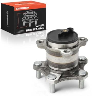 Imagem de A-Premium Rolamento de roda traseira e conjunto de cubo com 5 terminais compatíveis com Nissan Sentra 2020 2021 2022 2023 2024