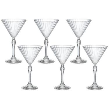 Imagem de Taça De Vidro Bormioli Rocco Para Martini 245 ml America 20s 2 Peças