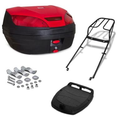 Imagem de Baú Bauleto De Moto 52 Litros  Com Bagageiro Moto Sundown Hunter 125 2