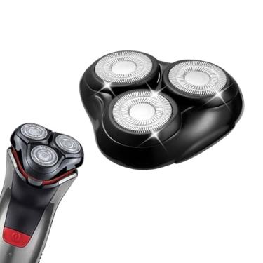Imagem de Cabeça de substituição para barbeador rotativo universal compatível com peças de barbear Remington para lâminas das séries R3, R4, R5, R6, R7, R8, SP-3141 e SP-5161 (preta/1 unidade)