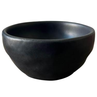 Imagem de Kit 60 Ramekins 50ml Cerâmica Molheira Orgânico Preto Matte Porto Brasil Restaurante