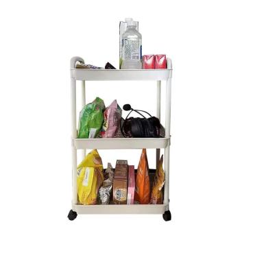 Imagem de Carrinho Organizador 3 Andares Multiuso Com Rodinhas