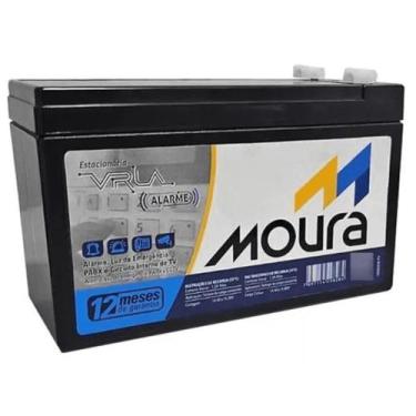 Imagem de Bateria Alarme Moura 12V 4Ah Estacionária VRLA AGM para Luz de Emergên