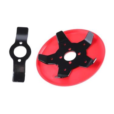 Imagem de Fenteer Disco de capina, cabeças intercambiáveis, equipamento de fixação, substitui placa capinadora para máquina de corte de grama, aparador de cordas de