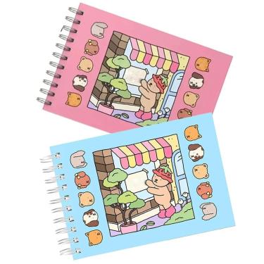 Imagem de Livro de Colorir Livrinho Pintar Urso Ursinho Kit 2 unidades  Desenho Lazer Diversao Entretenimento Pintura