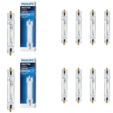 Imagem de 10 Lâmpada Palito 70w Vapor Metálico Philips 3000k RX7S 94v