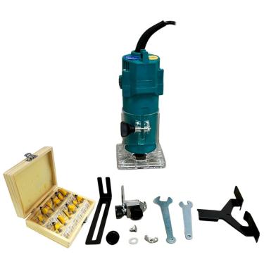 Imagem de Tupia Manual Laminadora 650W 30000 Rpm com Pinça de 6mm e Jogo de Fresas 220V Importway Iwtjf220