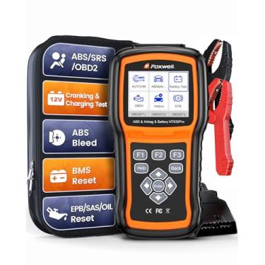 Imagem de Scanner atualizado NT630 Plus, FOXWELL NT630 Pro 2 em 1 ABS SRS OBD2 e testador de bateria, ferramenta de digitalização de carro com analisador de carga de bateria de 12V, 100-3000CCA, sangria ABS