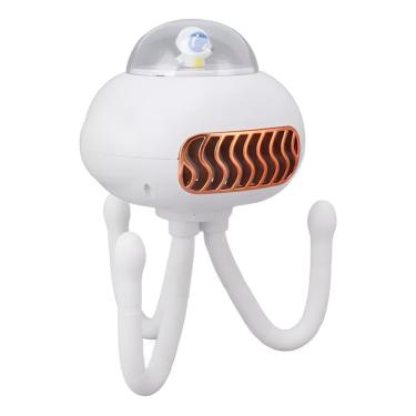 Imagem de Mini Ventilador Elétrico Portátil Flexível Polvo Branco