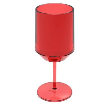 Imagem de TAÇA VINHO/ÁGUA - VERMELHA TRANSPARENTE