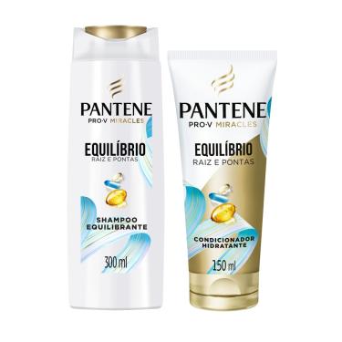 Imagem de Kit Pantene PRO-V Miracles Equilíbrio Shampoo 300ml e Condicionador 150ml
