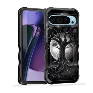 Imagem de EFGWSDER Capa para Pixel 10 Pro XL, [camada dupla] [proteção contra quedas de grau militar de 3,5 m] Capa resistente à prova de choque para Google Pixel 10 Pro XL 6,8 polegadas 2025, Árvore da Vida