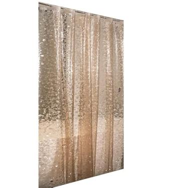 Imagem de Cortina de Box para Banheiro c/ilhós Anti Mofo Resistente PVC 200x180cm(Marrom)