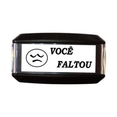 Imagem de Carimbo Automatico Autoentintado ESCOLAR VOCÊ FALTOU Nykon 302 (14x38m