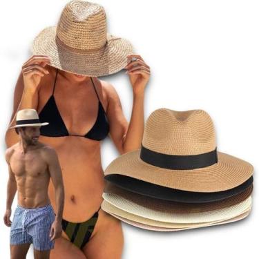 Imagem de Chapéu Palha Praia Casual Feminino Masculino ABA MÉDIA PANAMÁ 330 - IR