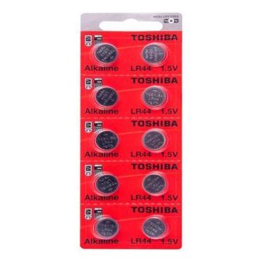 Imagem de 5 Baterias Toshiba Lr44 A76 Ag13 Japonesa Relógio Brinquedos