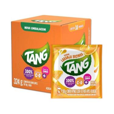 Imagem de Suco em Pó Tang Refresco Laranja Docinha 18g - 18 Unidades
