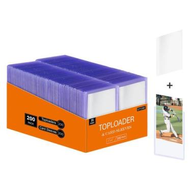 Imagem de Carregadores e capas de cartas QTYORD 400 unidades para cartas colecio