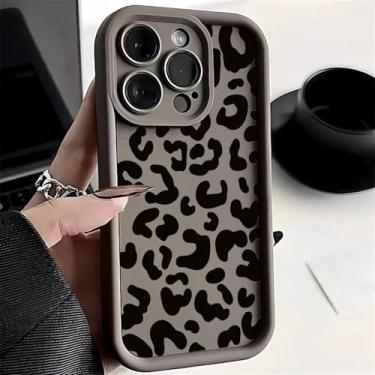 Imagem de HPQWN Para Samsung A72 Capa de leopardo de luxo Capa legal (para Samsung A72/S14696)