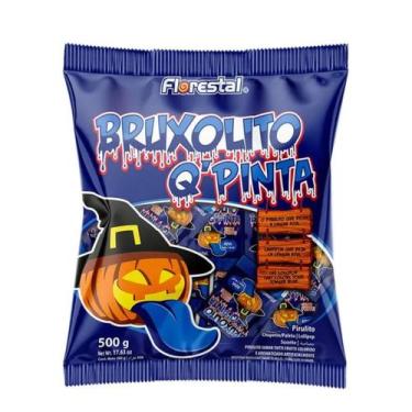 Imagem de Pirulito bruxolito q pinta 500g florestal