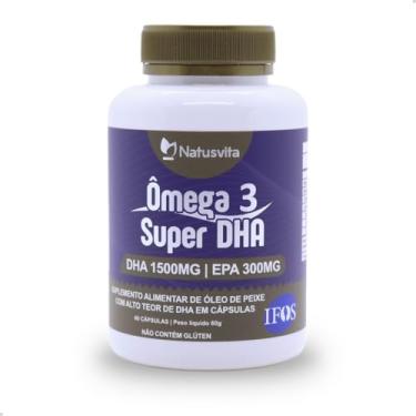 Imagem de Ômega 3 SUPER DHA 1.500mg Selo IFOS. 60 Cápsulas