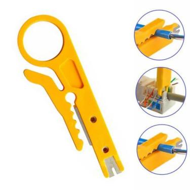 Imagem de Kit 25X Alicate Descascador Fio Cabo Desencapador Rede Rj45