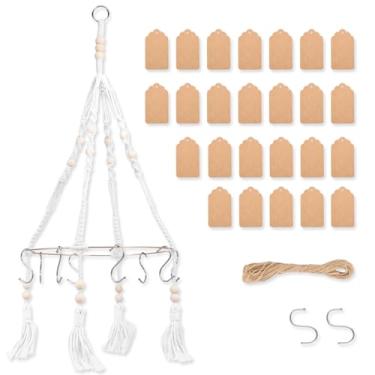 Imagem de DJAPWPX Estante de secagem de ervas com gancho destacável fácil de pendurar rack de desidratação de flores secagem eficiente prateleira de secador de ervas para flores (camada única)