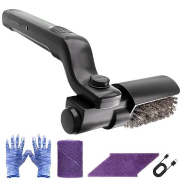 Imagem de Enovorld Escova elétrica para churrasqueira – Escova de limpeza recarregável de 2600 mAh IPX7 à prova d'água com ajuste de três velocidades (máximo de 400 RPM), cabeça ajustável de 180° para grelhas e