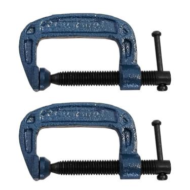 Imagem de Kit 2 Grampos Sargento Tipo C 50Mm 2 Pol. Para Marceneiro