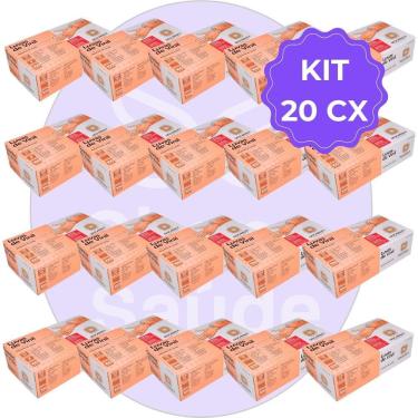 Imagem de Kit 20 Luvas De Vinil Descartável M Sem Pó - Descarpack
