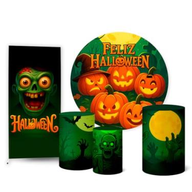 Imagem de Trio Capas Cilindro + Painel Redondo + Lateral Halloween (K2HAL0011)