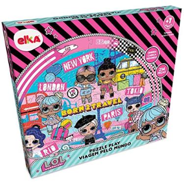 Imagem de Puzzle Play Viagem Pelo Mundo 214 peças - L.O.L. Surprise
