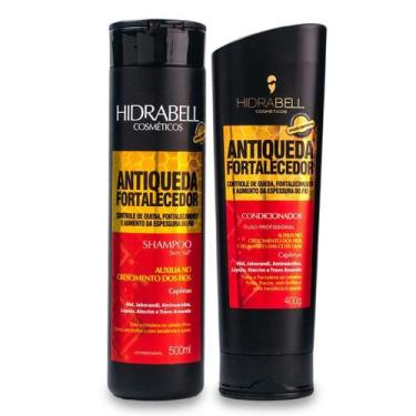Imagem de Shampoo 500ml e Condicionador 400ml Antiqueda Hidrabell  Fortaleciment