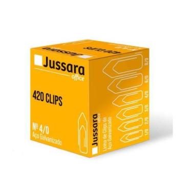 Imagem de Clips Galvanizado Para Papel 4/0 CX C/420 Jussara - Genérico