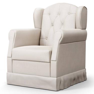 Imagem de Poltrona de Amamentação Balanço Letícia Suede Bege - Phoenix