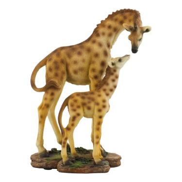 Imagem de Girafas Mãe E Filhote 18.5cm - Animais Resina