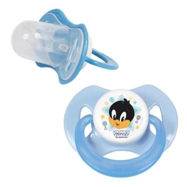 Imagem de Baby go chupeta looney tunes com capuz 3914 azul orto 2