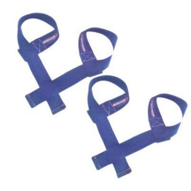 Imagem de 2 Par Straps 100% algodão para academia, exercício funcional e muscula