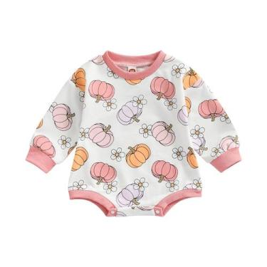 Imagem de Roupa de Halloween Ayalinggo Newborn Pumpkin Patch Romper 3-6M