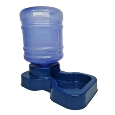 Imagem de Bebedouro Pet Automático Para Cães e Gatos Bombona Galão 10L Mantém Água Limpa Sistema Automático Base Estável Bebedouro Pet (Azul)