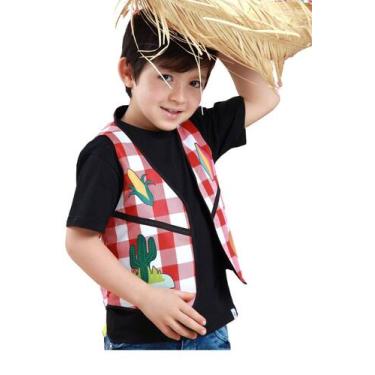 Imagem de Colete Festa Junina XADREZ VERMELHO - QUIMERA KIDS, 14