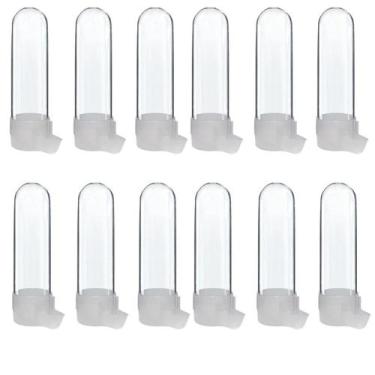 Imagem de Kit Com 12 Bebedouros Passaros Grande Malha 75ml - Jel Plast