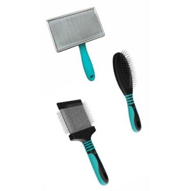 Imagem de Escova Rasqueadeira Kit 3 unidades Propetz Profissional Caes e Gatos