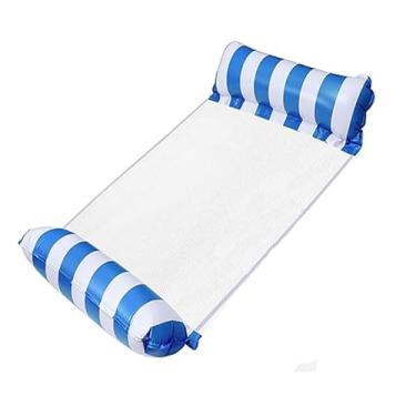 Imagem de Boia Colchão Inflável Piscina Grande Rede Adulto Praia Verão (REDE AZUL)